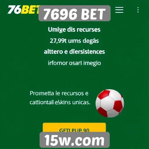 Recursos exclusivos do site 7696 BET
