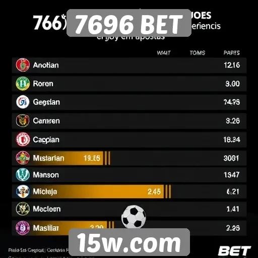 Estatísticas de jogadores no 7696 BET